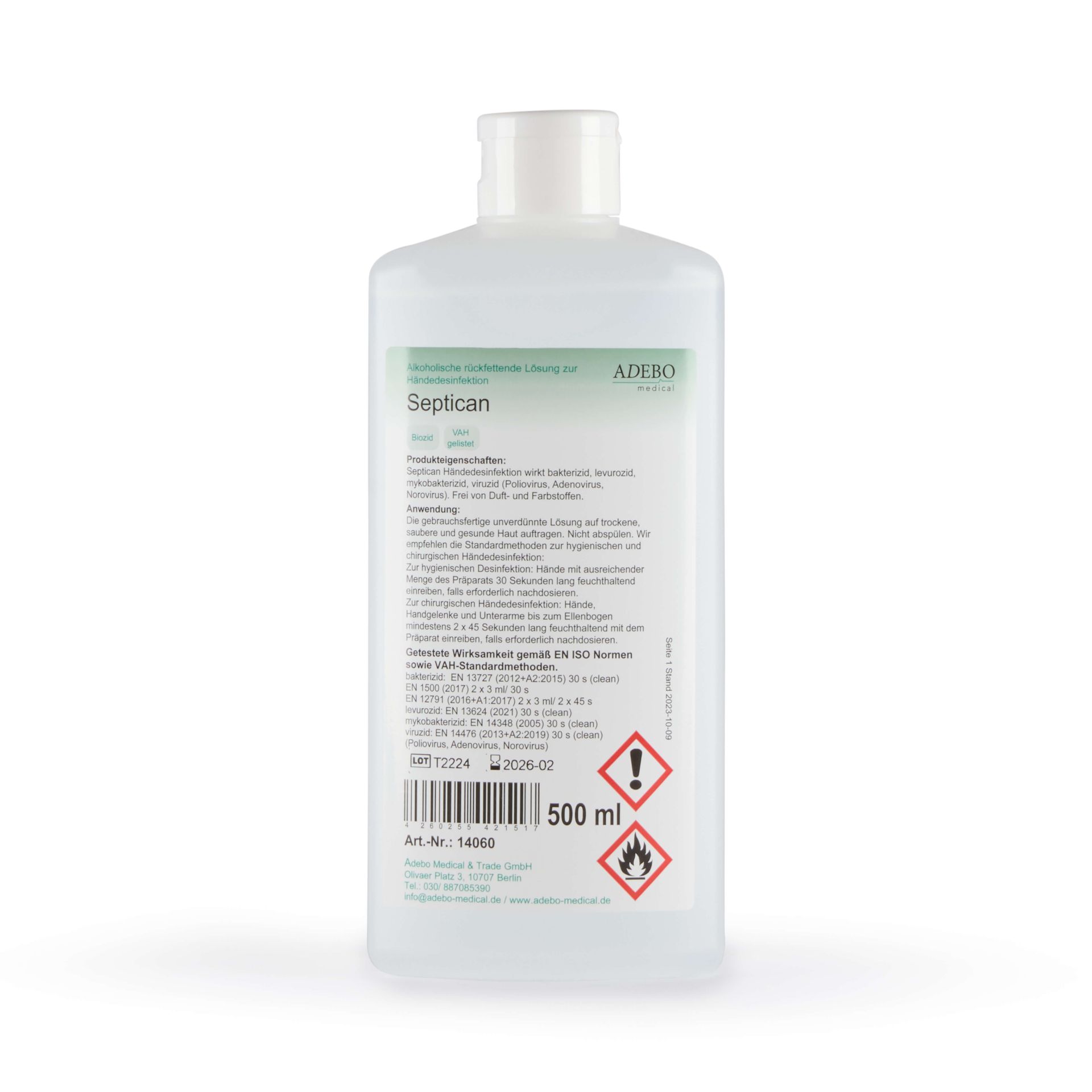 HÄNDEDESINFEKTIONSMITTEL 500ml